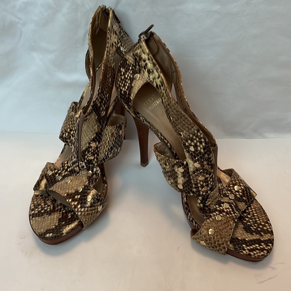 Stuart Weitzman Airforce Roccia Serpent Platform Stud Sandal - Picture 3 of 10